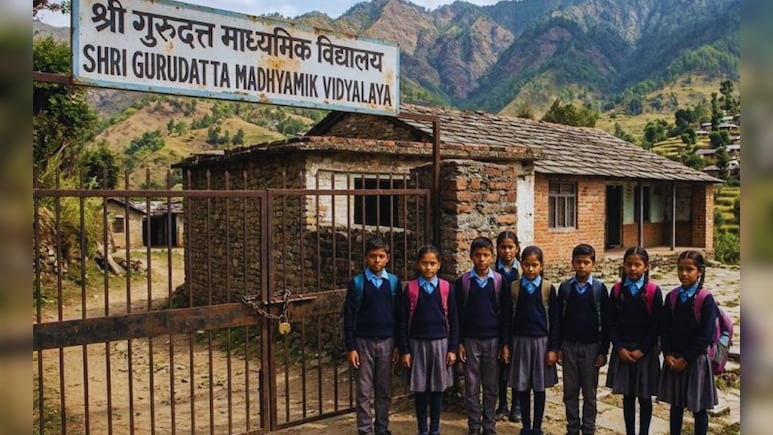 ऐन परीक्षेत 'शून्य शिक्षकांची शाळा'; डोंगरदऱ्यांनी वेढलेल्या गावातील विद्यार्थ्यांचं भविष्य अंधारात!