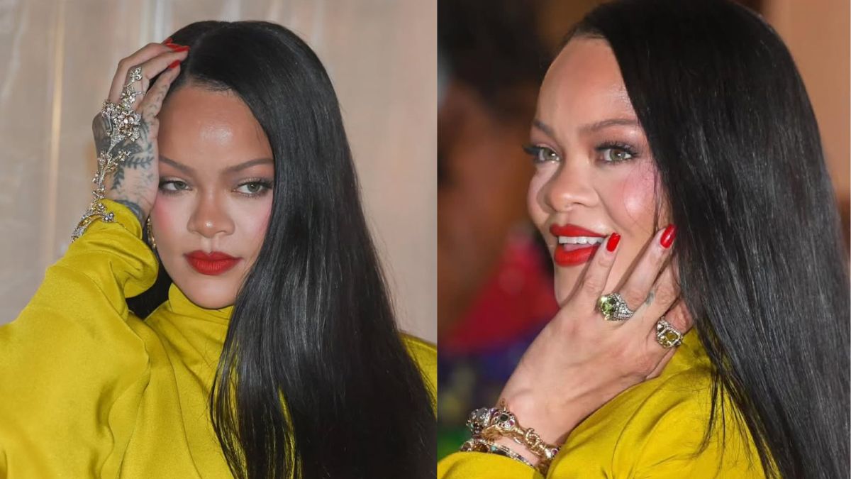 Rihanna Dazzles In Manish Malhotra Hathphool And Sabyasachi Jewels In Mumbai