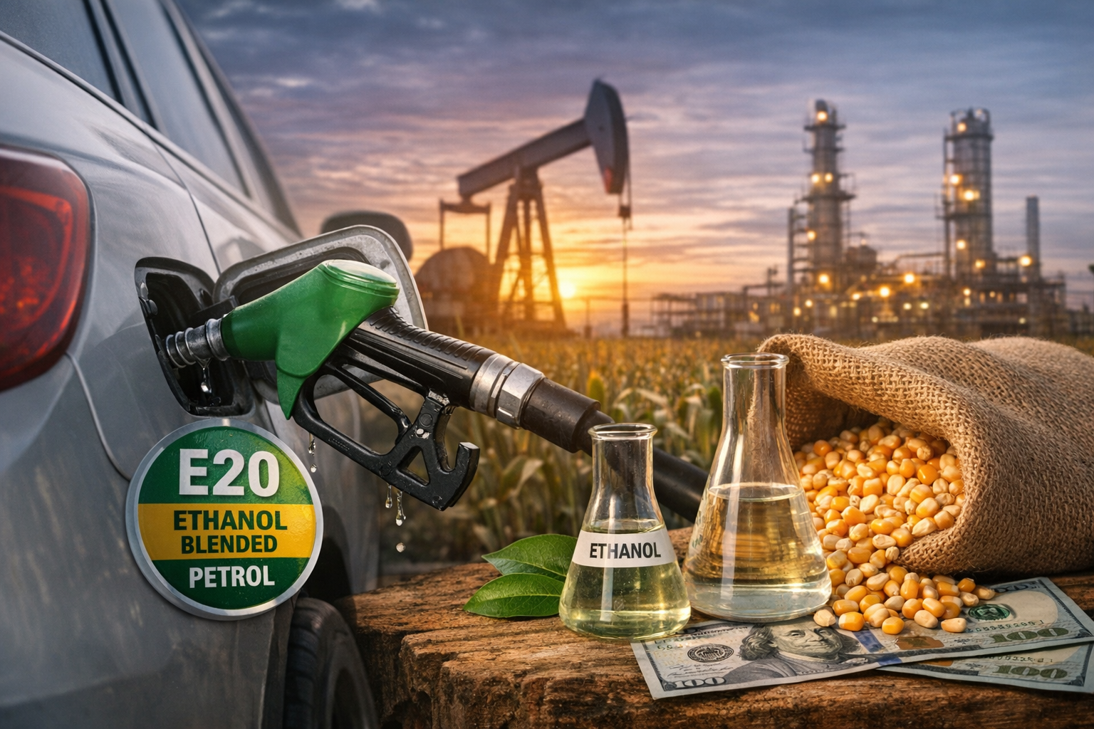 E20 से आगे बढ़ेगा इथेनॉल मिश्रण? पेट्रोलियम मंत्रालय जल्द ले सकता है फैसला