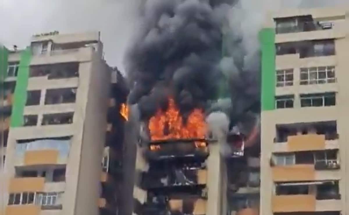 Video: Huge Blaze Engulfs Apartment In Ghaziabad's Gaur Green Avenue, Residents Feared Trapped