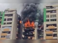 Video: Huge Blaze Engulfs Apartment In Ghaziabad's Gaur Green Avenue, Residents Feared Trapped