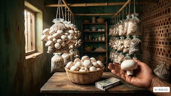  घर के खाली कमरे में उगाइए 'सफेद सोना'! शुरू करें मशरूम की खेती, हर महीने होगी ₹1 लाख तक की कमाई