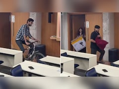 बाल्टी में बुक्स और क्लास में साइकिल! IIT बॉम्बे के स्टूडेंट्स का 'No Bag Day' वायरल