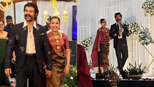 Vijay-Rashmika Pick Black Suit, Silk And Glittery Gold For Kodagu Reception
