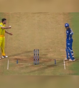Watch: Tilak Varma Gets Into Heated Spat With CSK Star, Umpires Forced To Intervene