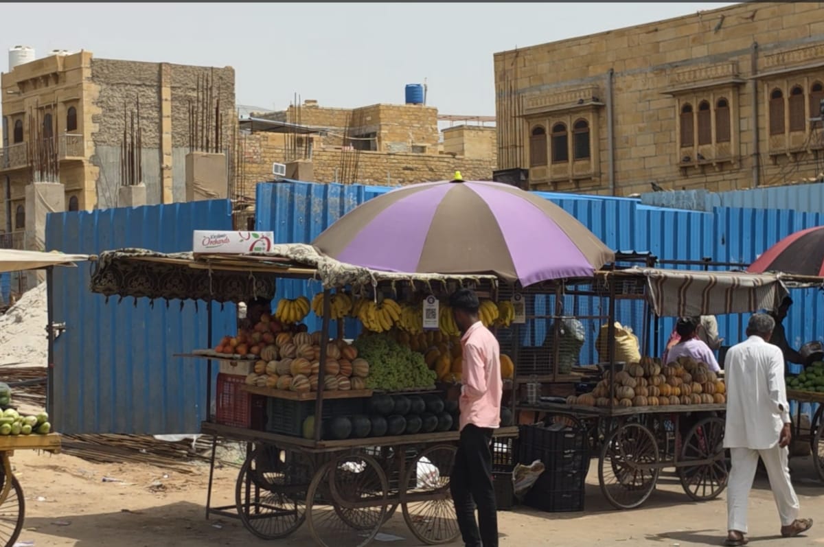 जैसलमेर में बाजार का हाल.