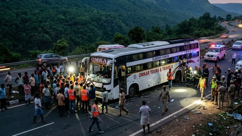 Bus Accident: एका बॉटलने केला घात? मुंबई- गोवा हायवेवर खासगी बस उलटली, 2 ठार, 38 जखमी