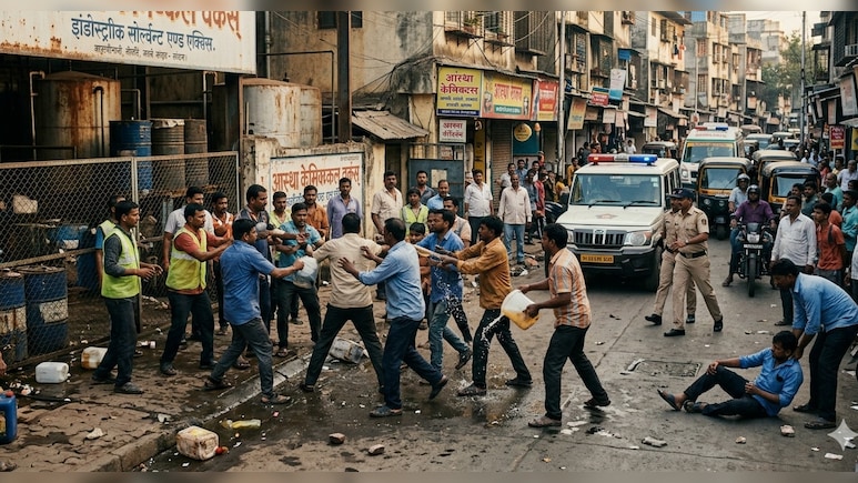 ₹600 के विवाद ने लिया खौफनाक रूप: मुंबई में मजदूरों के दो गुटों के बीच तेजाब हमला, 6 घायल