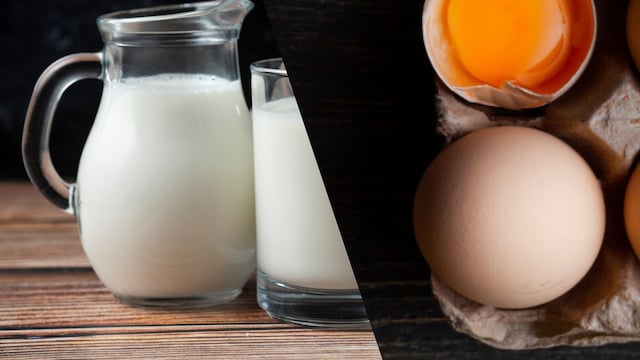 Fortified milk and egg yolks contain vitamin D that can provide it to the Indian population