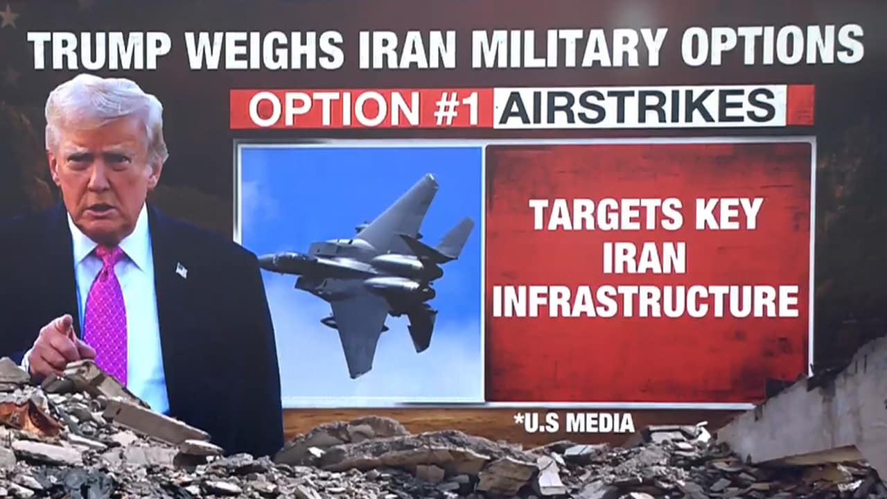 US President Donald Trump Weighs Military Options Against Iran