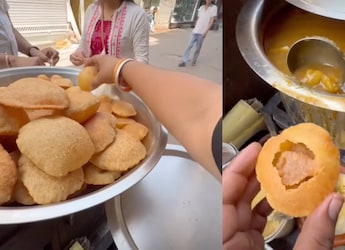 'Golgappa Or Halwa Puri?': Street Vendor's Twist To Pani Puri Has Left Internet Confused