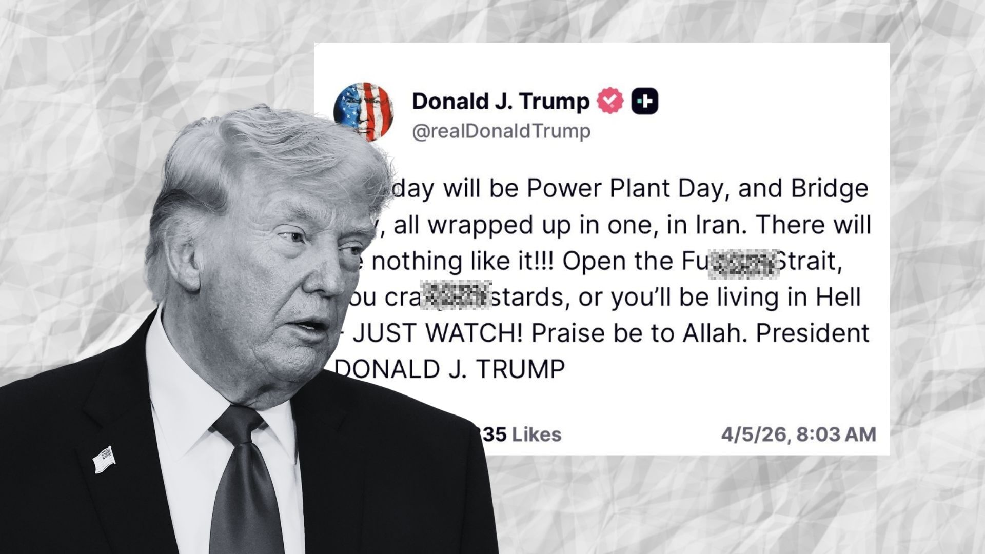 गाली देने पर आलोचना करने वालों को ट्रंप ने दिया जवाब, जवाब क्या चेतावनी कहिए