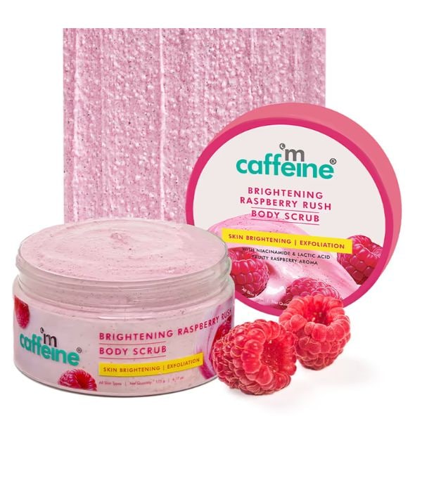 Click To Buy mCaffeine Brightening Raspberry Body Scrub