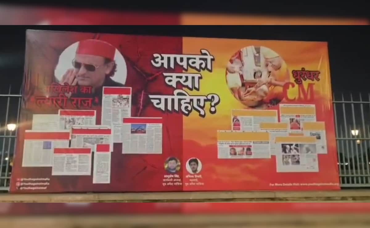 "Akhilesh's Lyari Raaj" Or "Dhurandhar Chief Minister": A UP Poster Drive