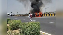 टोंक: भीषण सड़क हादसा, करोड़ों का कैश लेकर जा रही HDFC बैंक की गाड़ी बनी आग का गोला