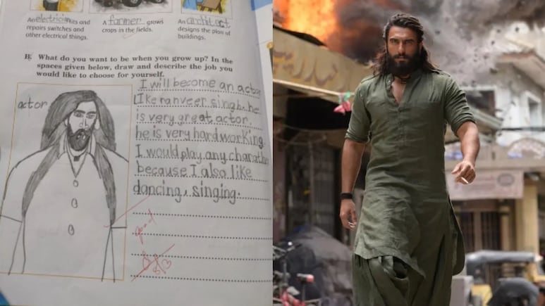 Student's Sketch Of Ranveer Singh's Hamza From Dhurandhar 2 Delights The Internet