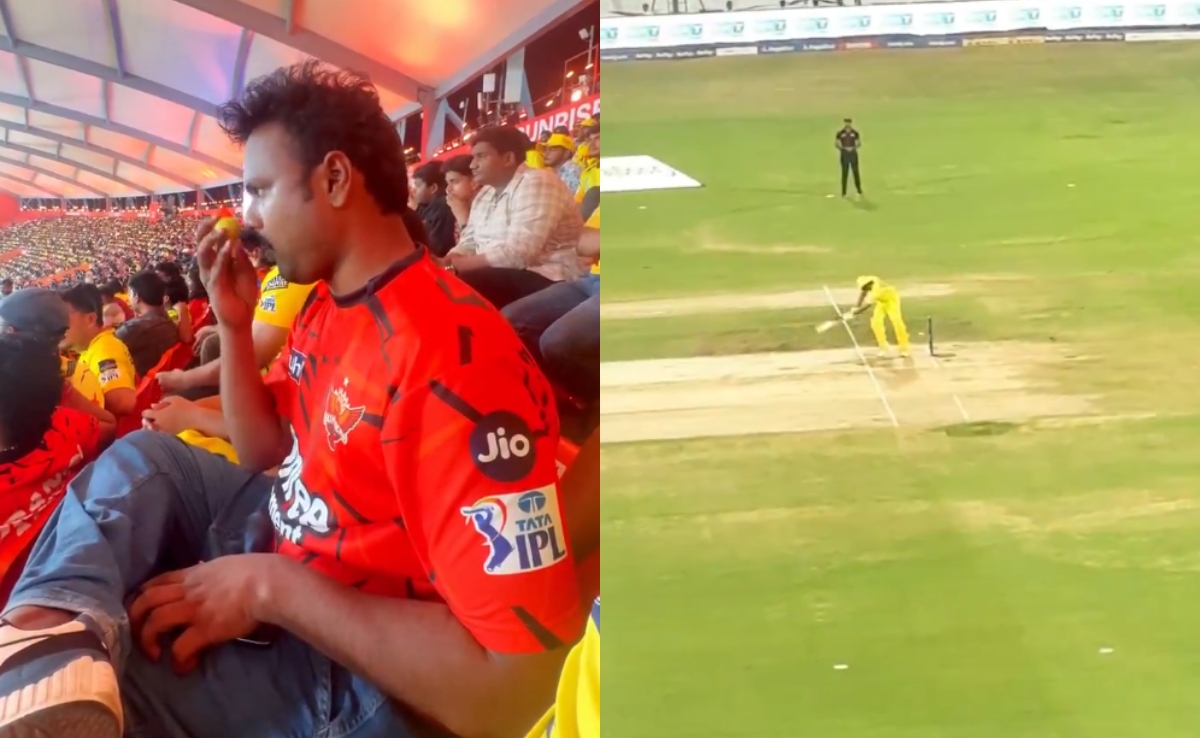 SRH Fan Performs Bizarre Act, Shivam Dube Departs Next Ball. Video Viral