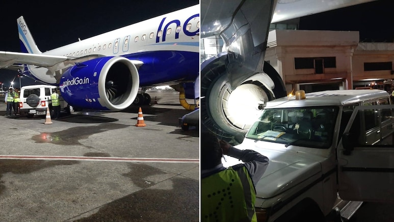 Parked IndiGo Plane Hit By Car At Kolkata Airport, Grounded For Inspections
