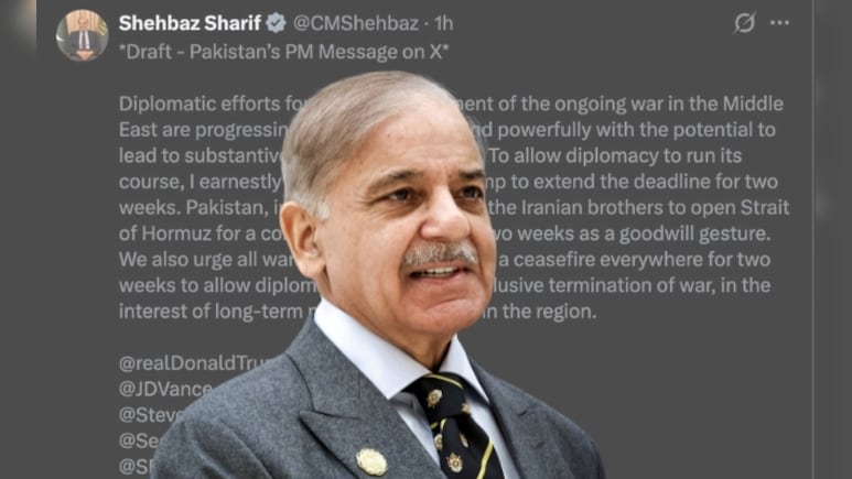 "Draft - Pak's PM Message on X": Shehbaz Sharif's Iran War Post Gaffe Is Viral