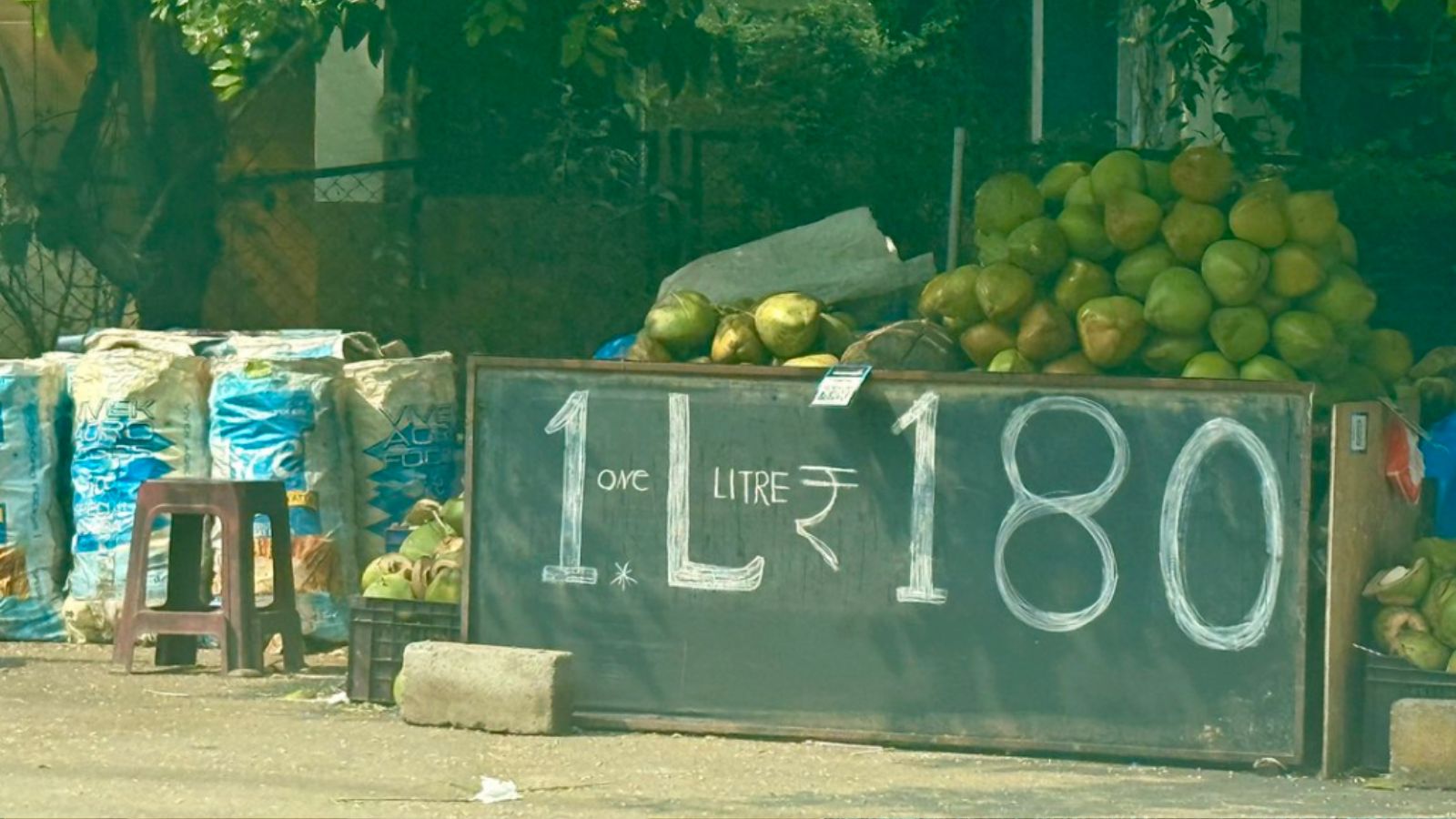 "1 Litre For Rs 180": Coconut Stall's 'Peak Bengaluru Moment' Goes Viral