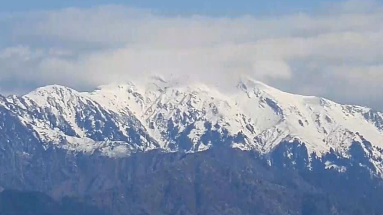 Pir Panjal Mountain Range Receives Fresh Snowfall After Two Days Of Continuous Rainfall