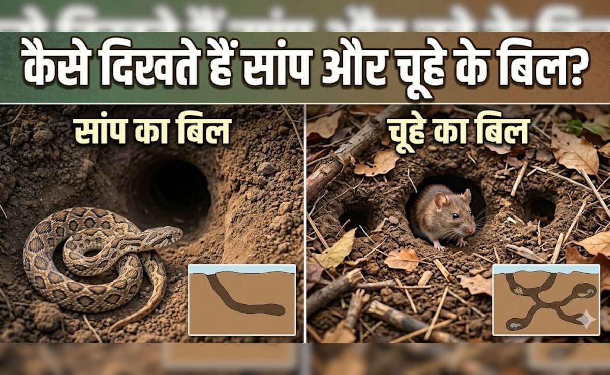 घर में दिख रहा है बिल? जानिए सांप का है या चूहे का!