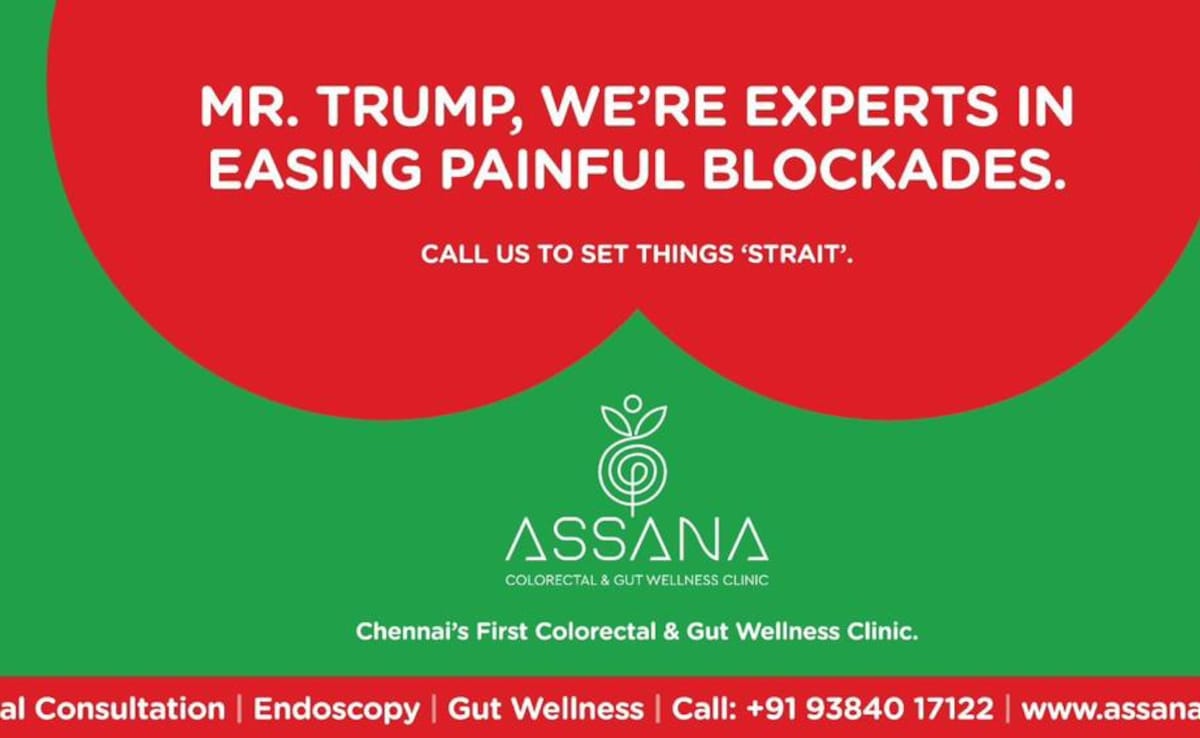 Humour Or Dig? Chennai Clinic's Trump-Themed Billboard Sparks Debate