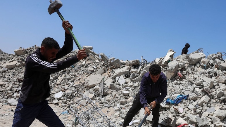 How Palestine Is Using Rubbles From Buildings Destroyed In Israeli Attacks