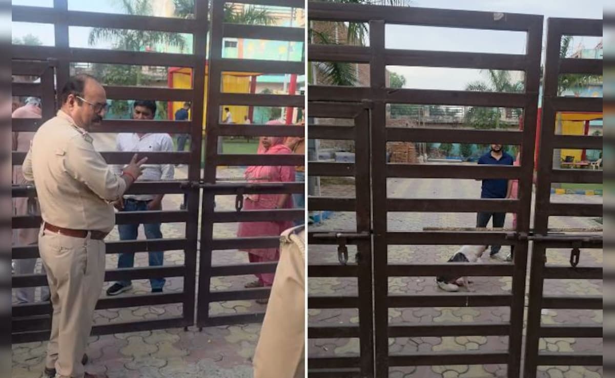 ग्रेटर नोएडा में 600 बच्चों का भविष्य अधर में, दबंगों ने स्कूल पर जड़ दिया परमानेंट ताला