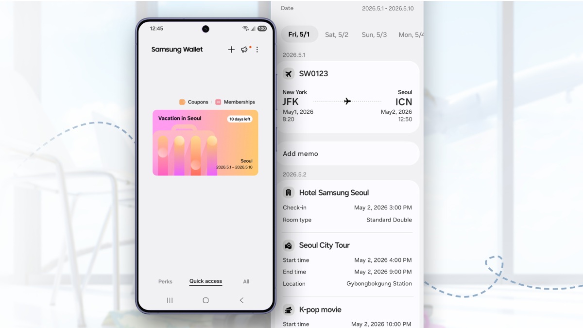 Samsung फोन रखते हैं तो ट्रैवल प्लानिंग हुई आसान! Samsung Wallet में आया Trips फीचर