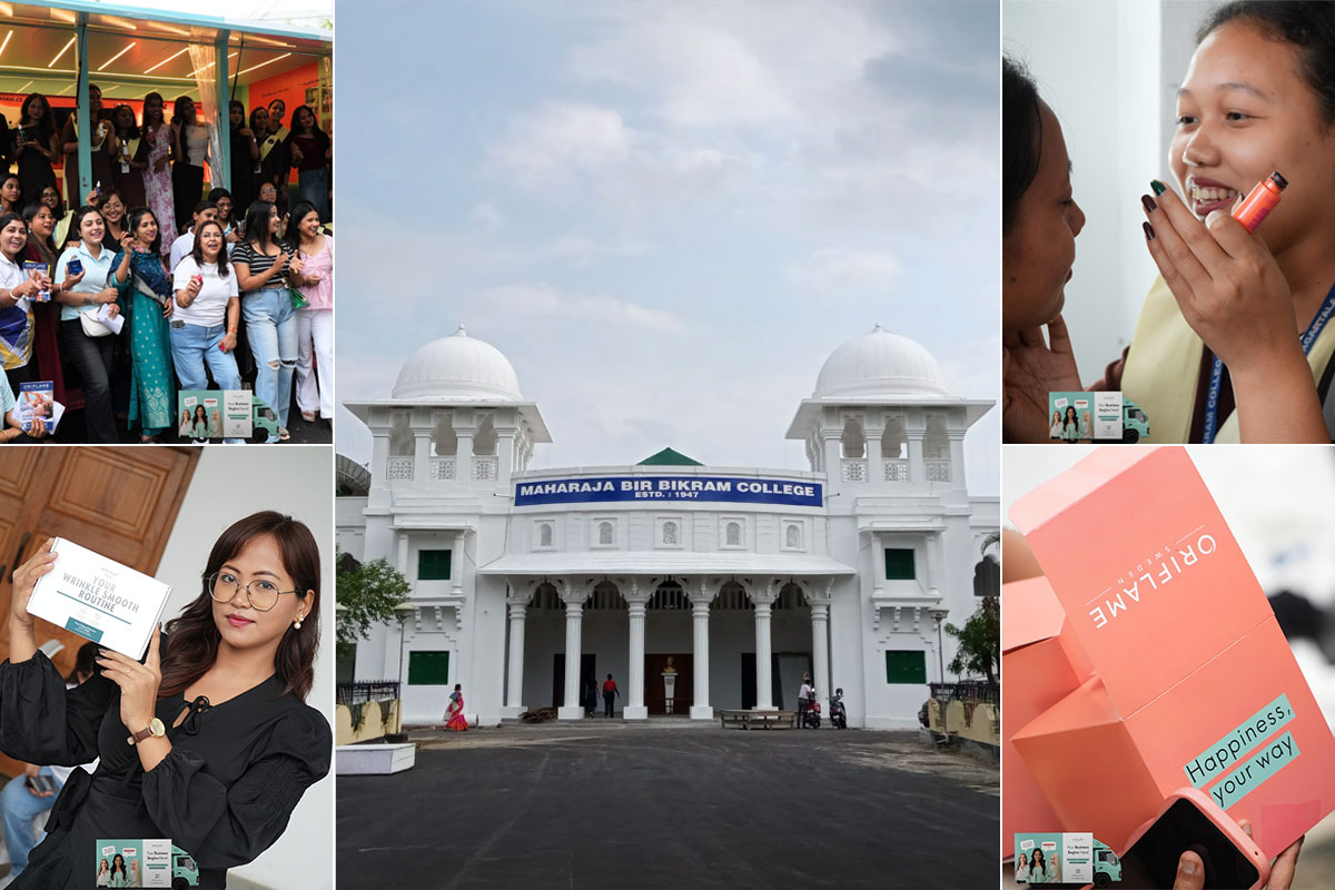 Oriflame Brings Beauty and Campus Energy to MBB College, Agartala