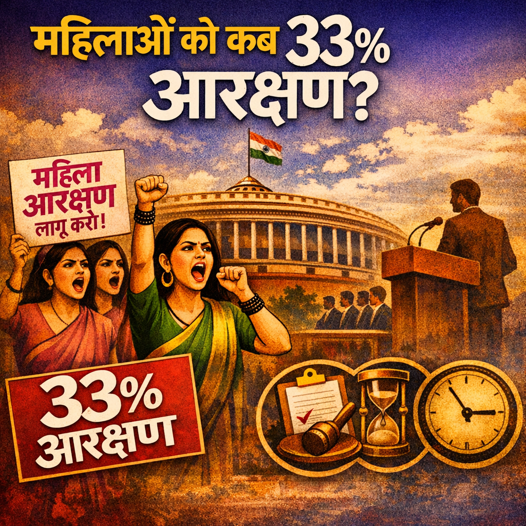 अब नहीं तो महिलाओं को कब मिलेगा 33 फीसदी आरक्षण, क्या 2034 से पहले संभव है?
