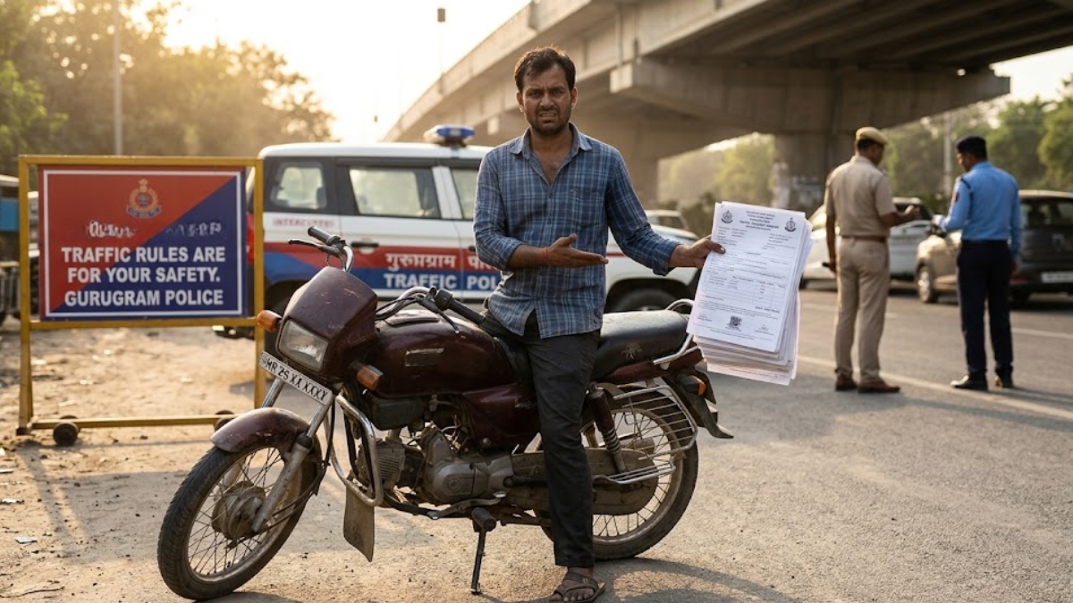 Gurugram Man Racks Up Rs 1 Lakh In Challans, More Than Cost Of His Bike