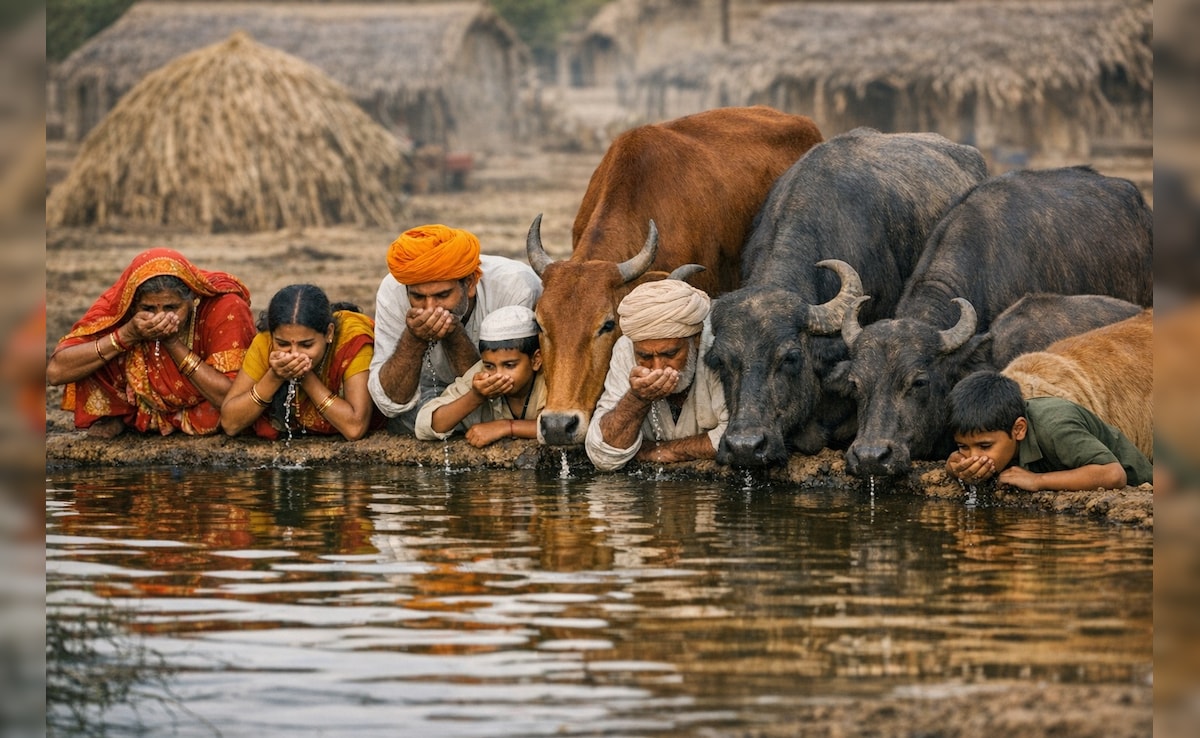 Water Crisis: इंसान और जानवर एक ही जगह से पी रहे पानी, पुणे के आदिवासी गांवों में गहराया जल संकट