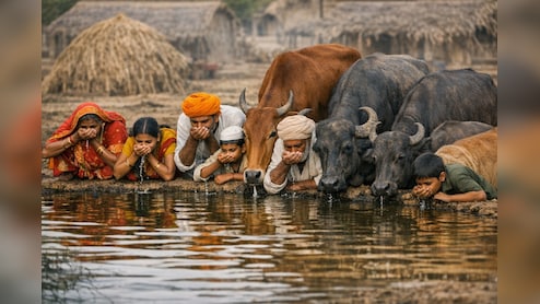 Water Crisis: इंसान और जानवर एक ही जगह से पी रहे पानी, पुणे के आदिवासी गांवों में गहराया जल संकट