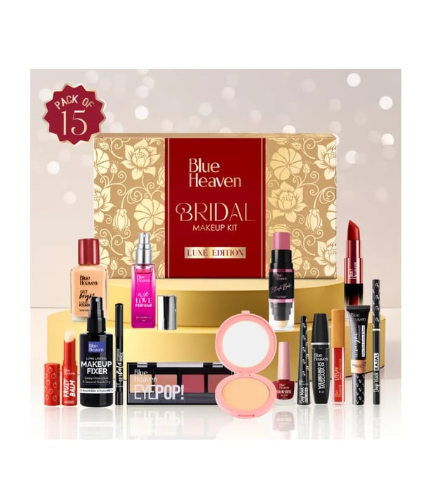 Click here to buy: BLUE HEAVEN Bridal Makeup Kit Luxe Edition