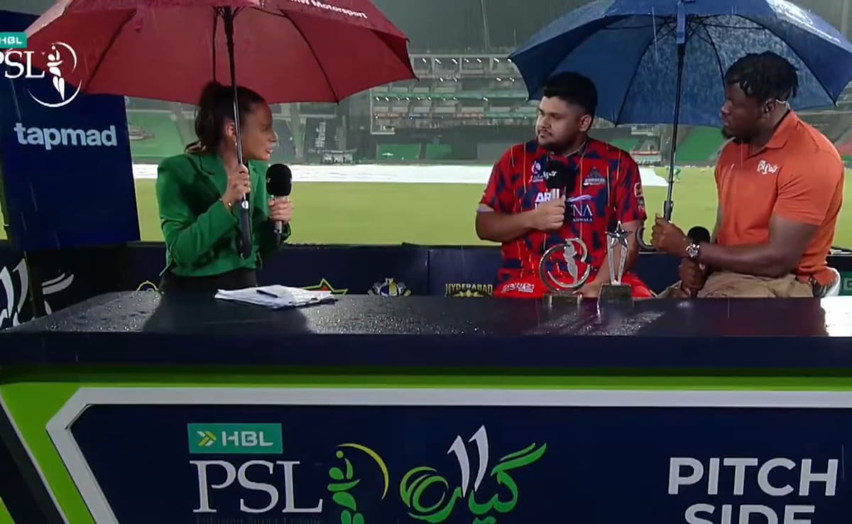 Rain Interrupts Post-Match Show In PSL, Hilarious Video Leaves Fans In Splits