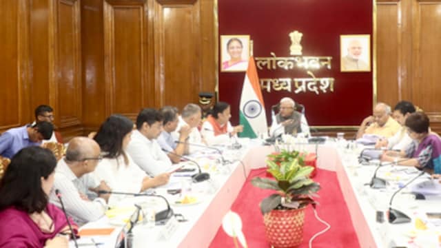 Madhya Pradesh Governor Mangubhai Patel discussing his plans for eliminating sickle cell