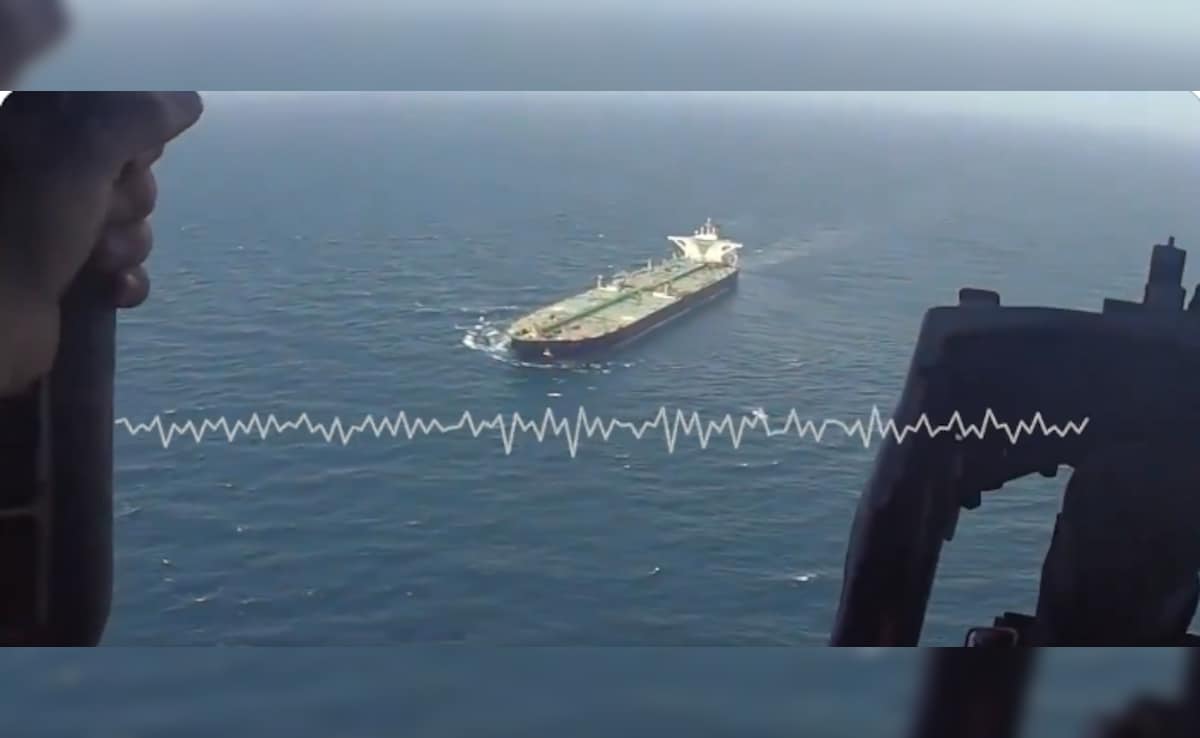 US Central Command Releases Footage Of Merchant Vessel Rerouted During Iran Blockade