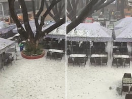 Video: Parts of Bengaluru Turn White as Hail, Rain Batter City