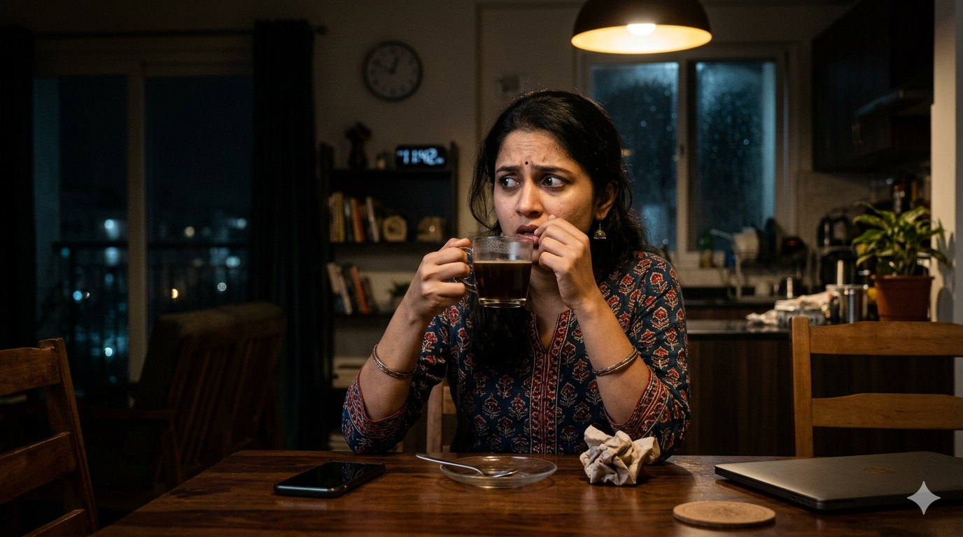 Drinking coffee at night may not just keep you awake