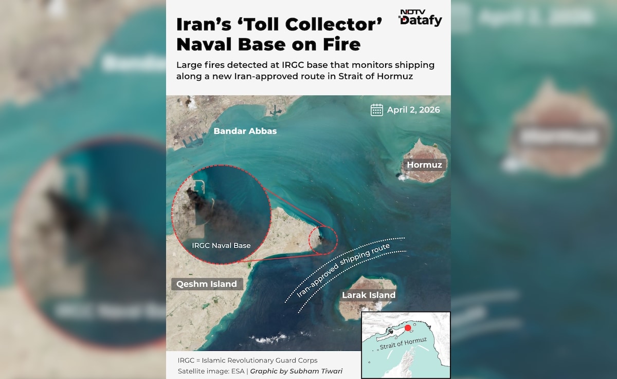 Satellite Pic Shows Damage At Iran's "Toll Collector" Base Hit By Airstrikes