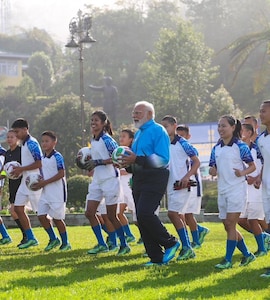 FIFA Chief Gianni Infantino Applauds PM Narendra Modis Football Session In Sikkim