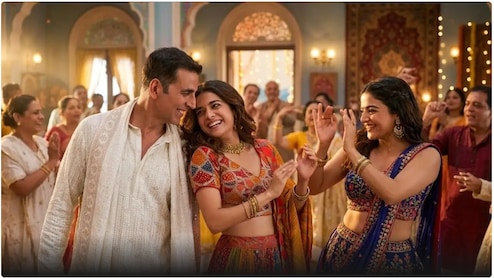 भूत बंगला के 'ओ सुंदरी' में खिलाड़ी कुमार की एनर्जी देख फैंस बोले- 90s वाली वाइब, अक्की इज बैक