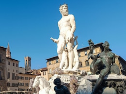 Woman Climbs Historic Neptune Fountain In Florence As Dare And Leaves Damages Worth Rs 5 Lakh