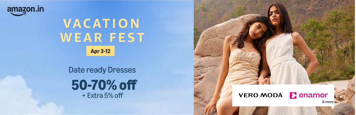 Amazon's Vacation Wear Fest simplifies holiday shopping in one go.