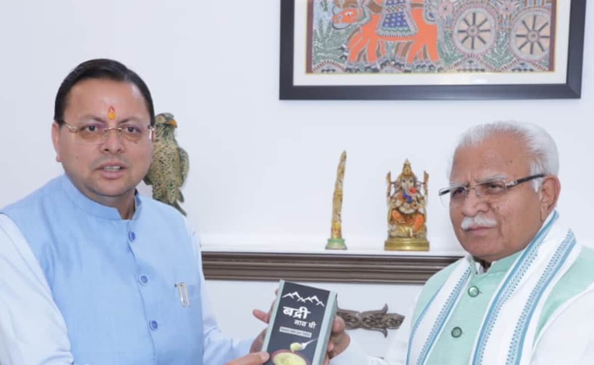 CM Dhami Manohar Lal Khattar CM Dhami Manohar Lal Khattar