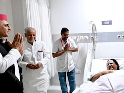 Akhilesh Yadav Visits BJP Leader Injured While Burning His Effigy At UP Protests