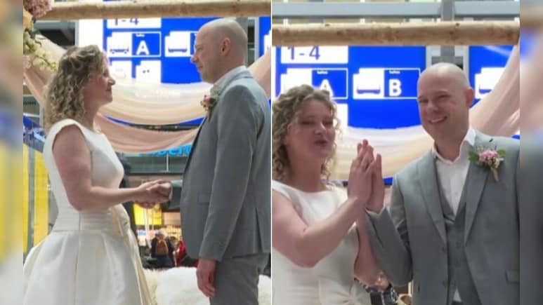 शादी हो तो ऐसी! न कोई पैलेस, न महंगी ड्रेस...मुसाफिर बने बाराती और स्टेशन बना मंडप