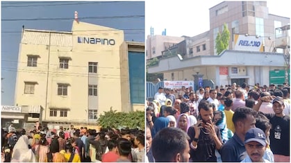 भिवाड़ी में श्रमिकों के आंदोलन ने पकड़ा जोर! हजारों मजदूरों ने बंद किया काम; रिलैक्सो चौक पर किया चक्का काम